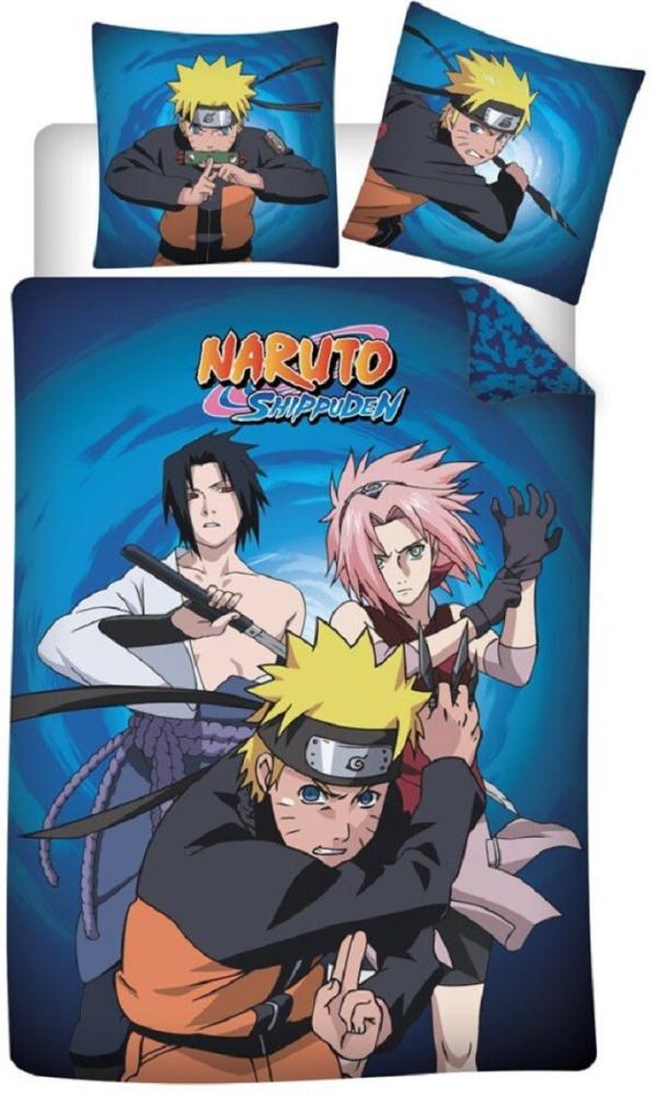 Naruto Bettwäsche-Set 140x200 cm – Microfaser Bettbezug & Kissenbezug Bild 1