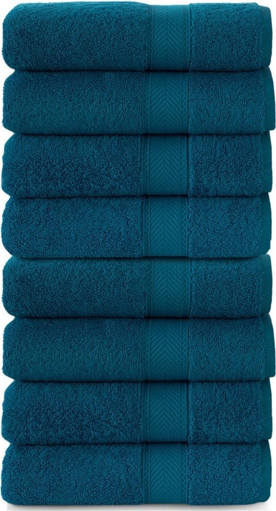 CLASS HOME COLLECTION Gästehandtücher Gästetuch Gästetücher Handtuch Frottee Baumwolle 500g/m² Uni 8 tlg Set, Frottee (8er, 8-St), mit Bordüre Bild 1