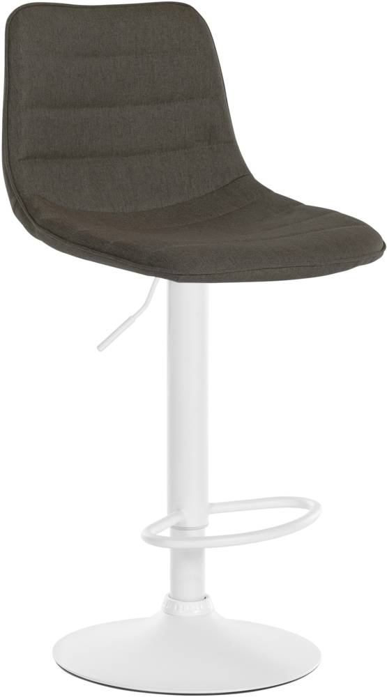 CLP Barhocker Lex Stoff,taupe weiß Bild 1