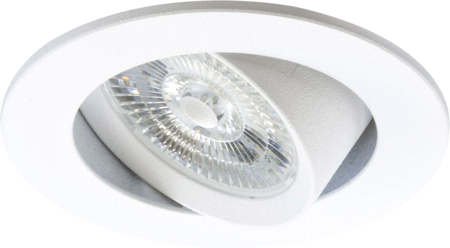 ISOLED LED Einbauleuchte Slim68 weiß, rund, 9W, warmweiß, dimmbar Bild 1