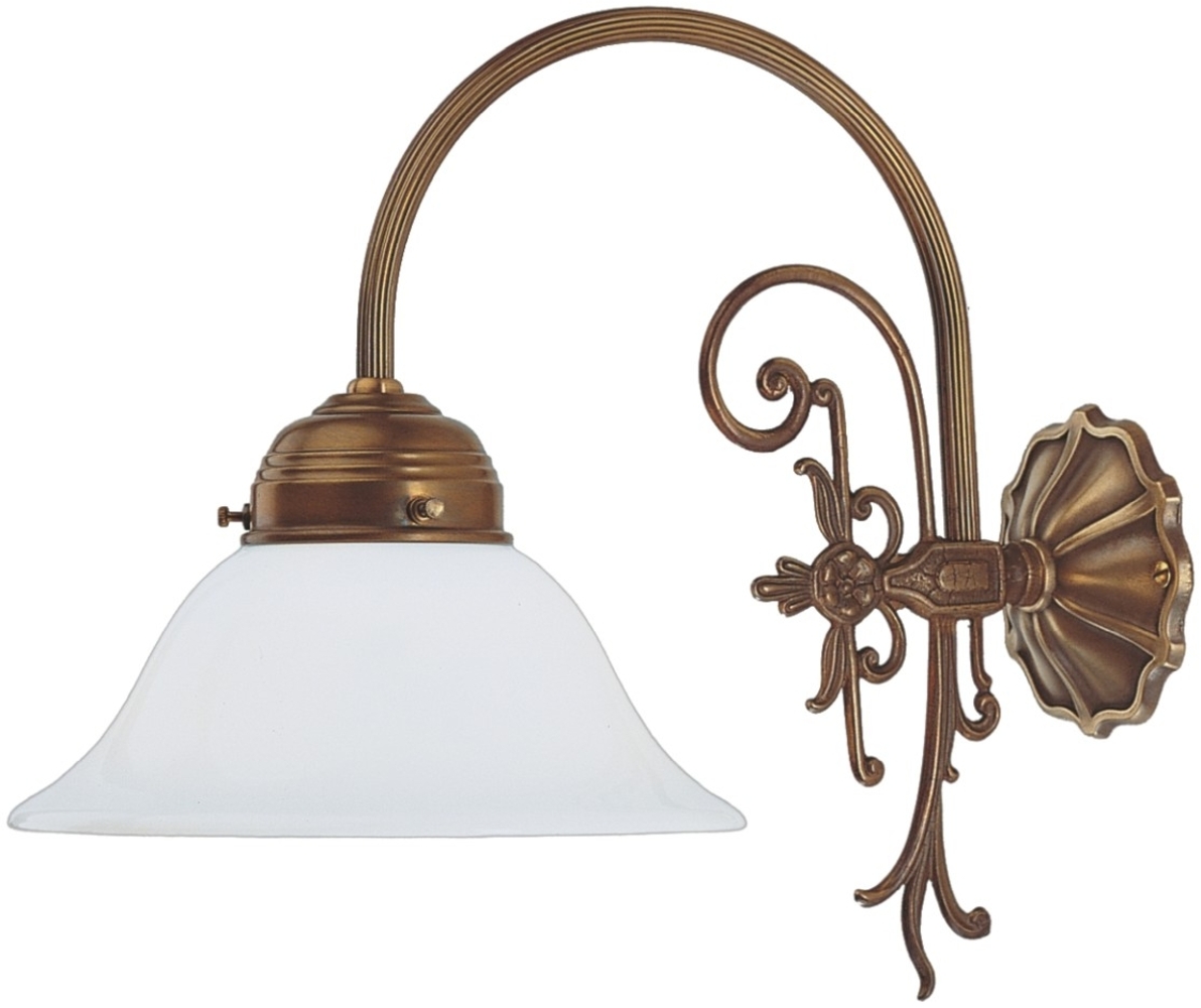 Wandleuchte A75-21op Berliner Messing Bild 1