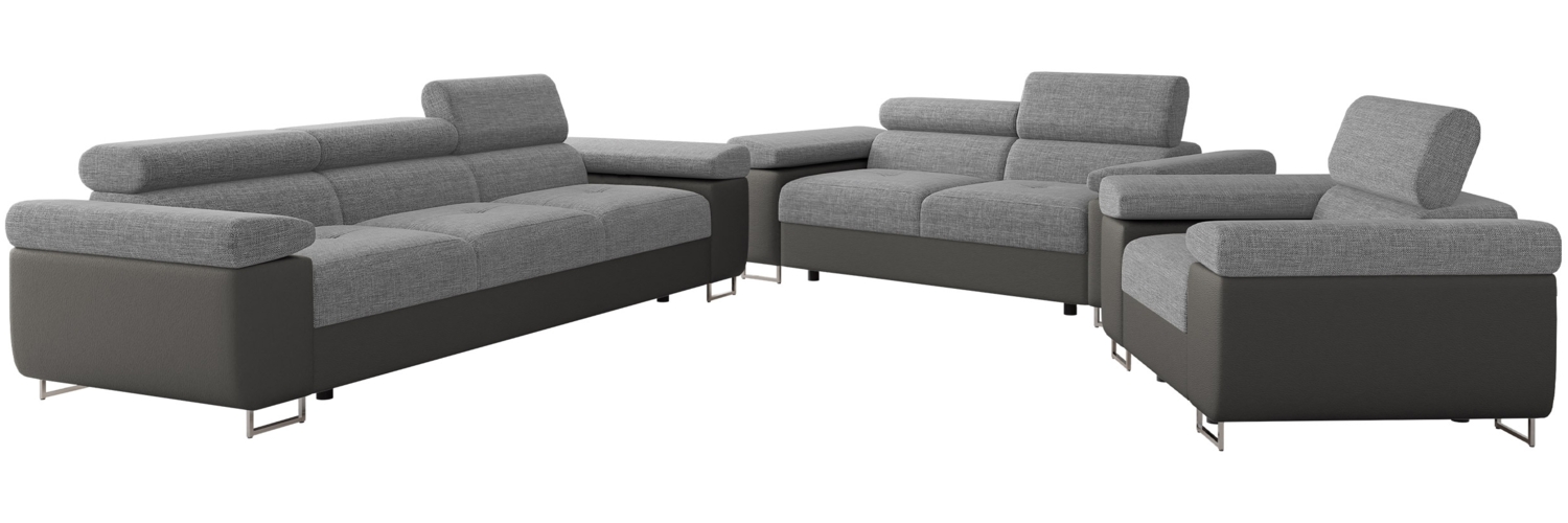 Sofa Set Torezio 3+2+1 mit Einstellbare Kopfstützen (Soft 029 + Lux 05) Bild 1