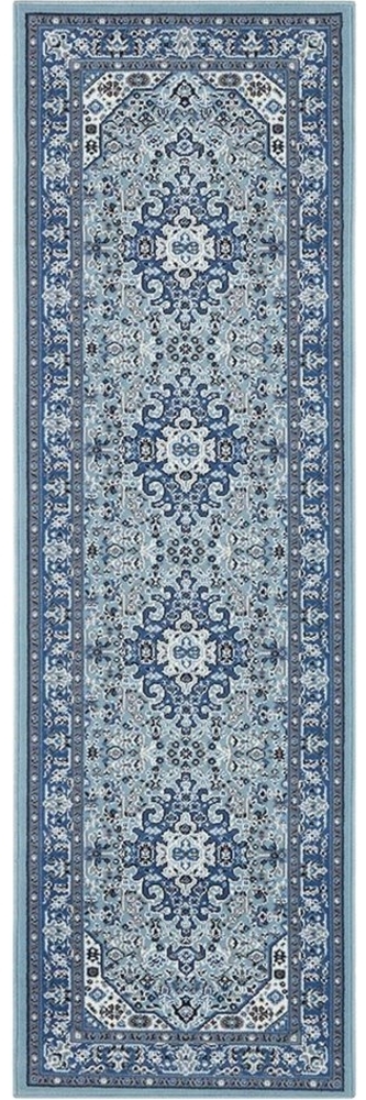 NOURISTAN Teppich Orientalischer Kurzflor Teppich Skazar Isfahan hellblau, rechteckig, Höhe: 9 mm Bild 1