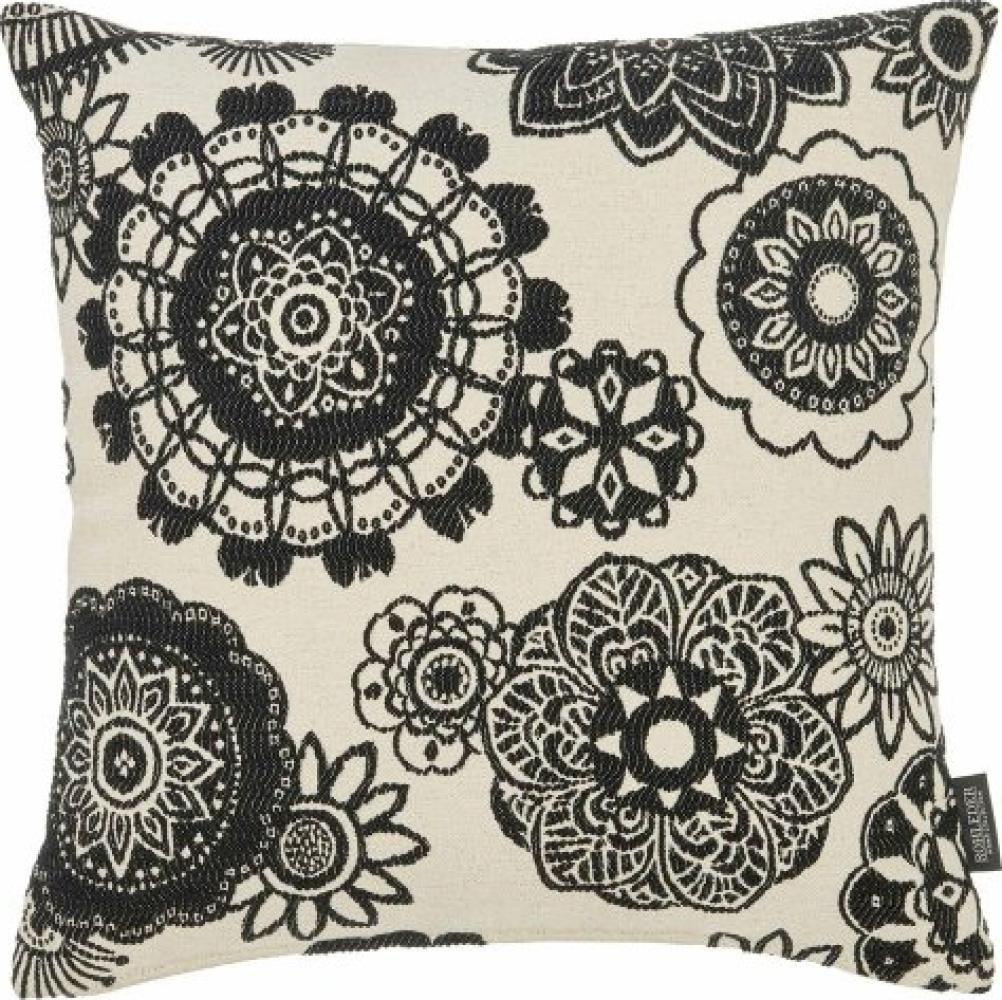 Rohleder Kissenhülle Tulum Mandala Black und White (45x45 cm) 23718-0031-045045-01 Bild 1