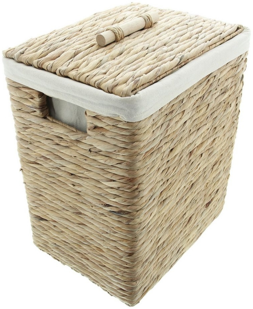 Wäschekorb Wasserhyazinthe Wäschebox Aufbewahrungskorb Wäschetruhe Bad Korb Bild 1
