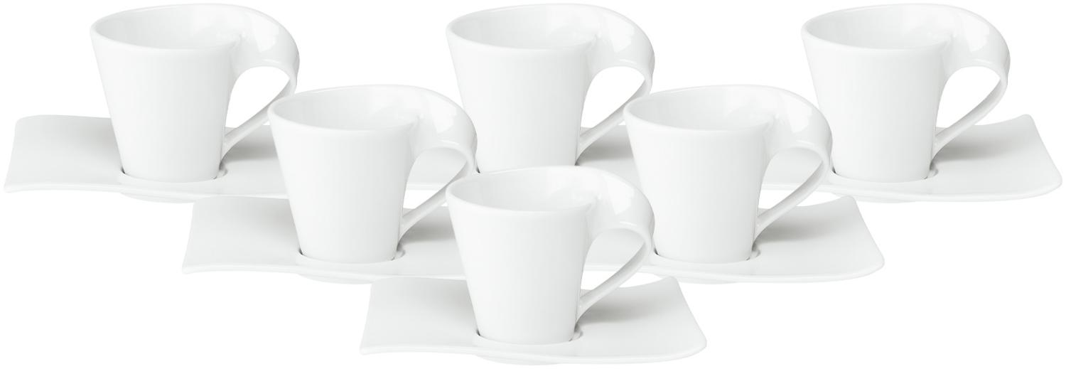 Villeroy & Boch NewWave Espressotasse mit Untertasse 80 ml 6er Set Bild 1