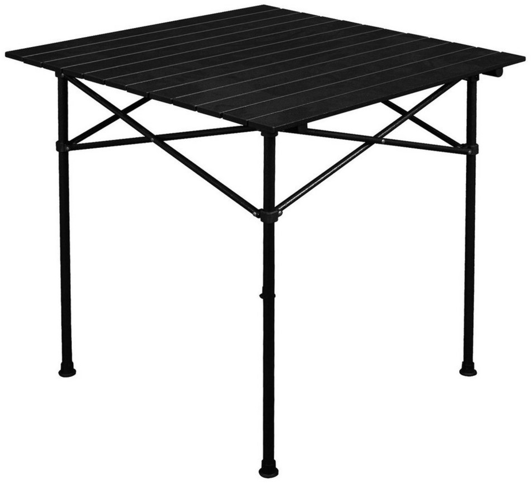 anndora Campingtisch 70x70cm quadratisch klappbar schwarz Bild 1