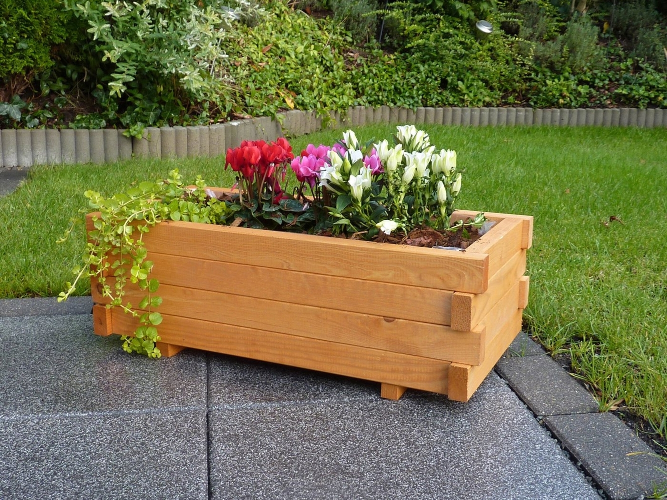 promadino Pflanzkübel Empoli, mit Pflanzfolie, BxTxH: 59x29x20,5 cm Bild 1