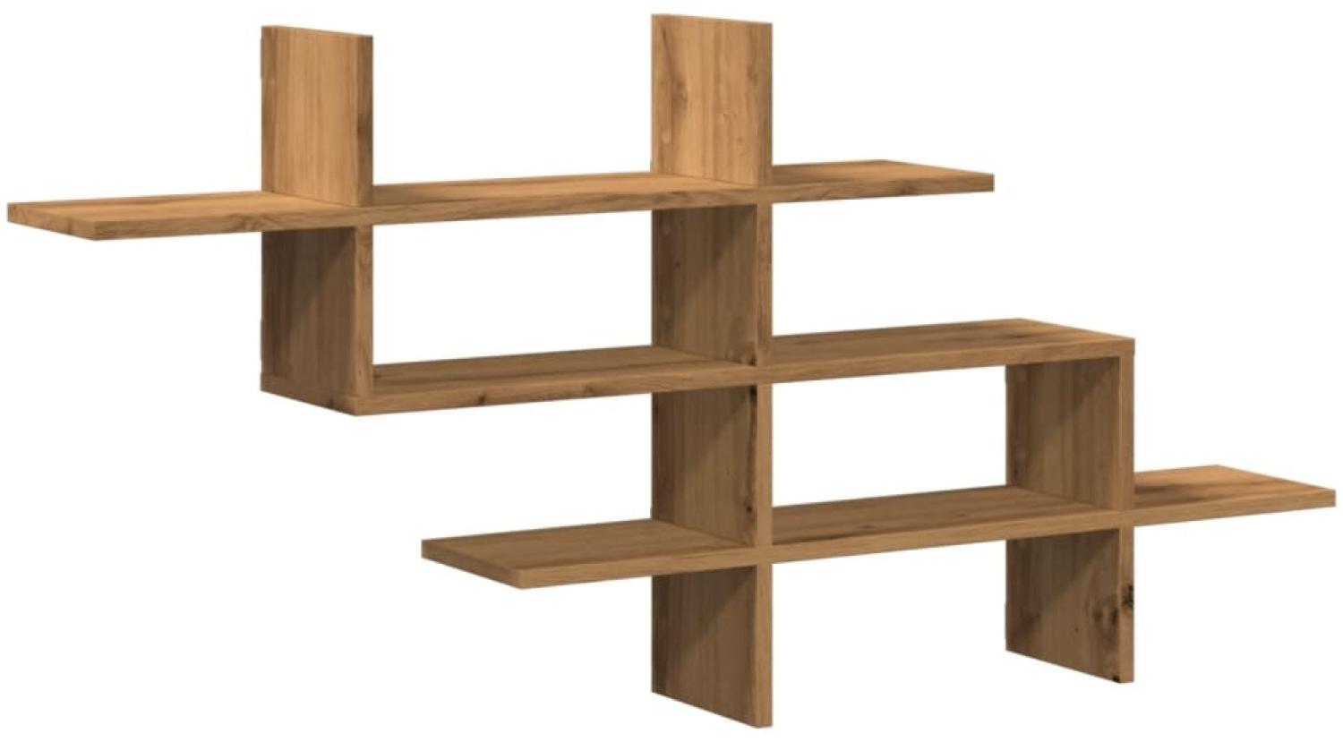 vidaXL Wandregal Artisan-Eiche 124,5x18x60,5 cm Holzwerkstoff 853271 Bild 1