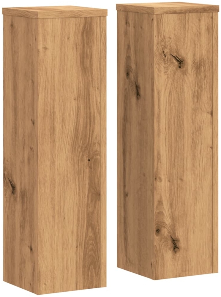 vidaXL Pflanzenständer 2 Stk. Artisan-Eiche 17 x 17 x 60 cm Holzwerkstoff 852941 Bild 1