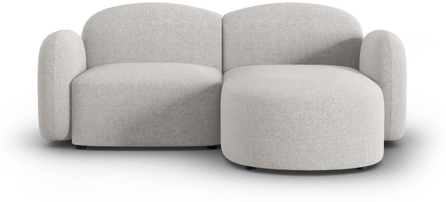 Micadoni Ecksofa Blair 3-Sitzer Rechts Chenille Silber Melange Bild 1