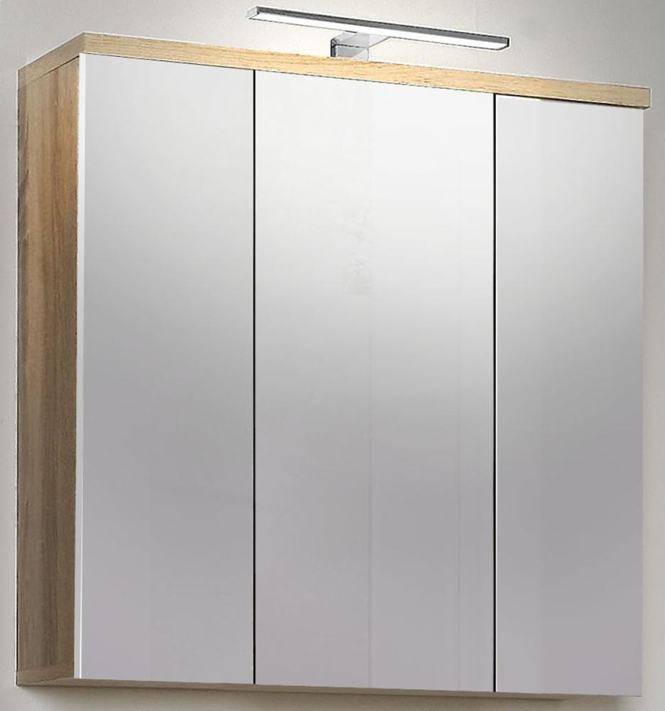 Spiegelschrank >Aggi< in Sonoma-Eiche - 68.6x68.1x20cm (BxHxT) Bild 1