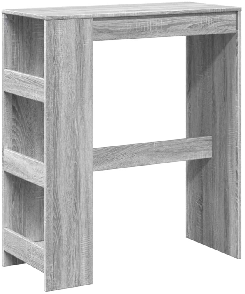 vidaXL Bartisch mit Regal Grau Sonoma 90x40x103,5 cm Holzwerkstoff 854378 Bild 1
