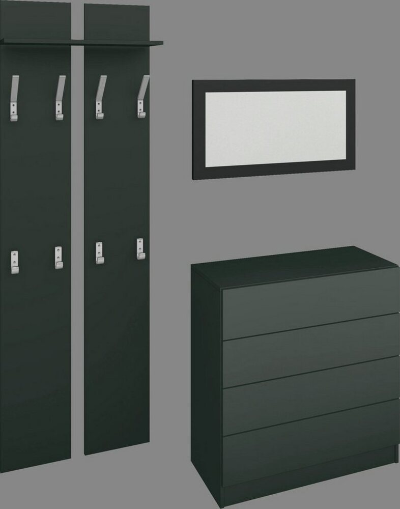 borchardt Möbel Garderoben-Set Vaasa 3, (Set, 3-St), mit Push to Open-Funktion Bild 1