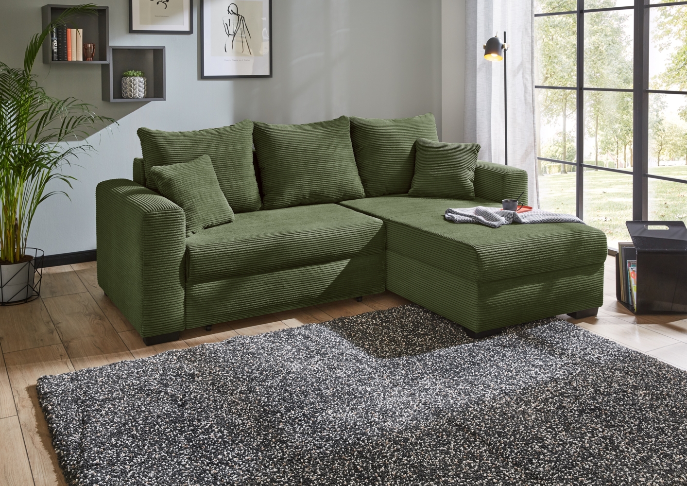 Job 'Elmau KPL' Wohnlandschaft, Cord grün Bild 1