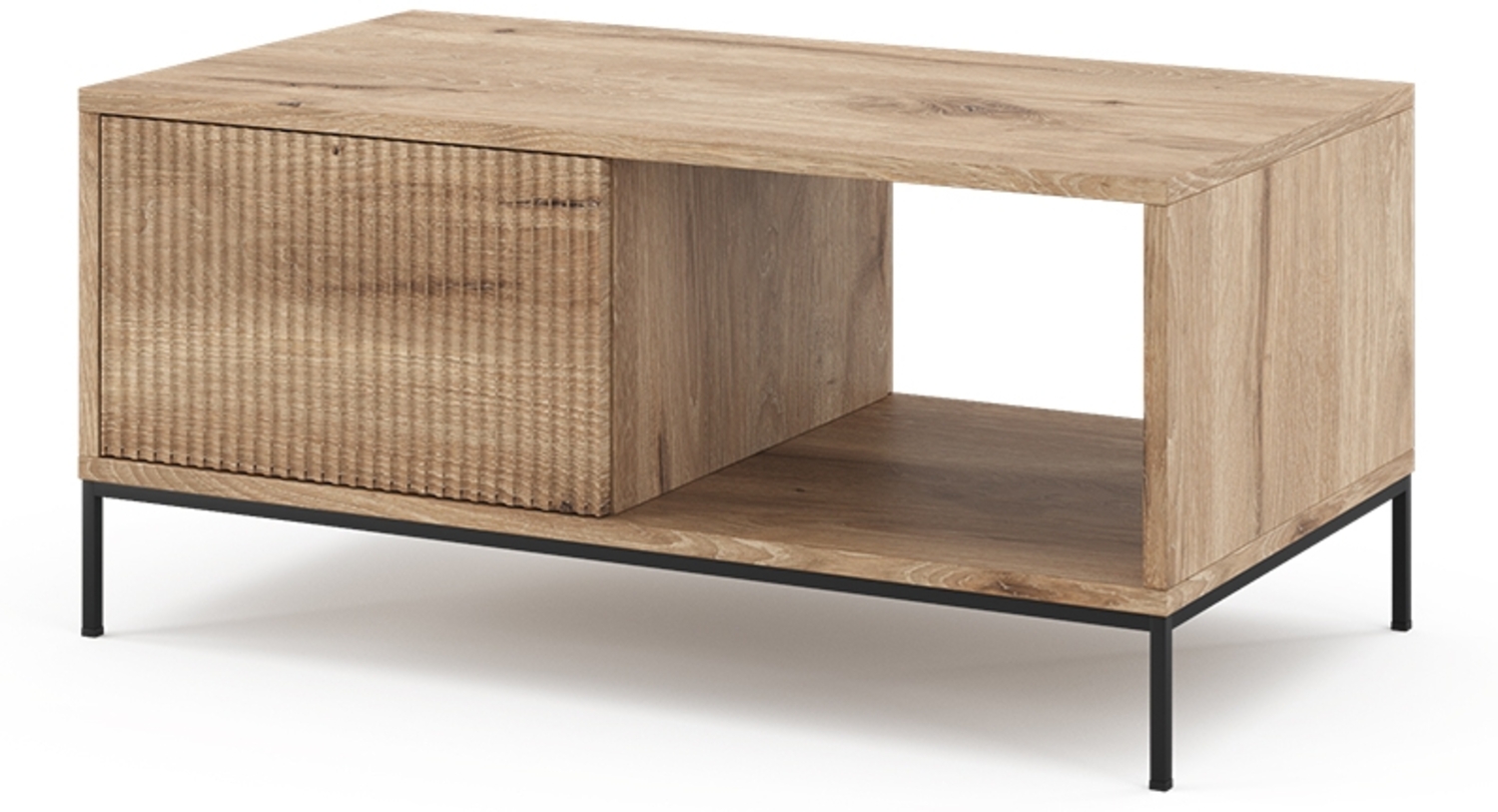 Couchtisch Eliza Viking Oak 90 x 50 cm mit einer Schublade Vicco Bild 1