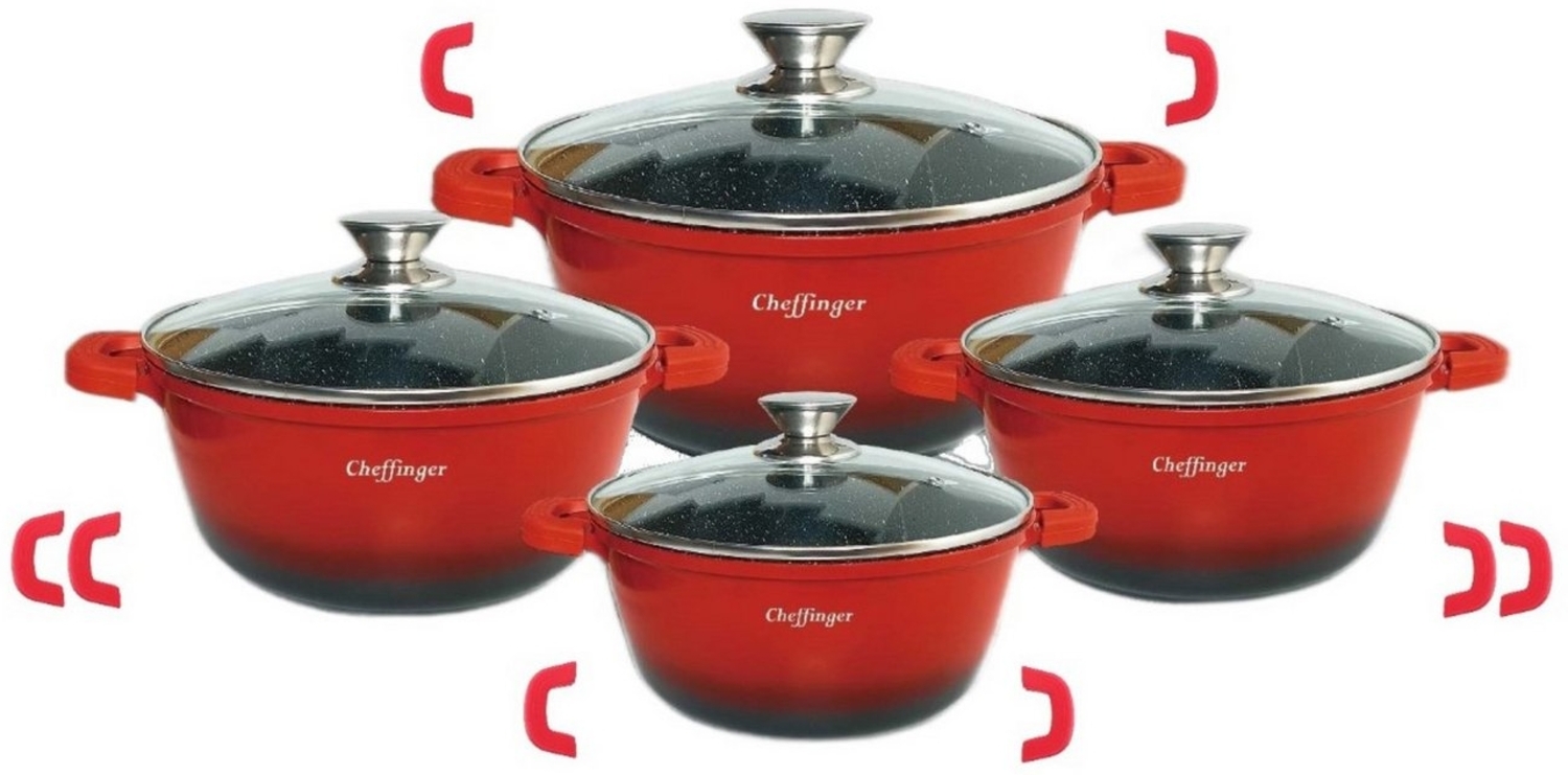 Cheffinger Topf-Set 8 tlg Kochtopf Set Topf Induktion Anti Haft 20-24-28-32cm, (8-tlg) Bild 1