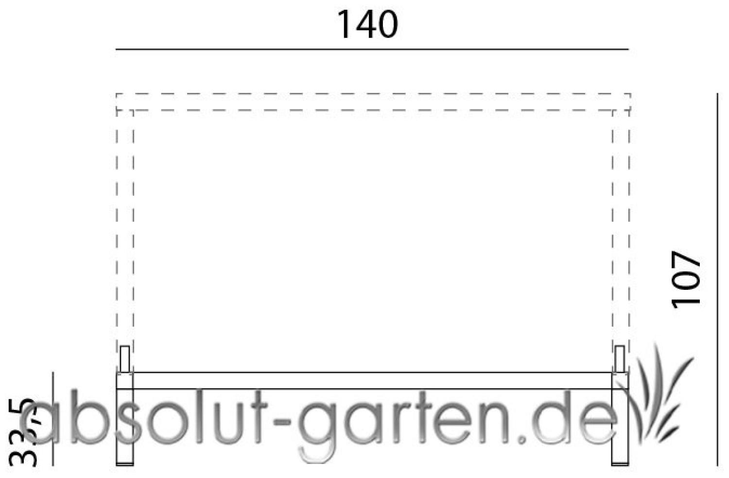 Tisch Cube Kunststoff (tabacco 140 x 80 cm 140 x 80 x 33,5 cm ) Bild 1