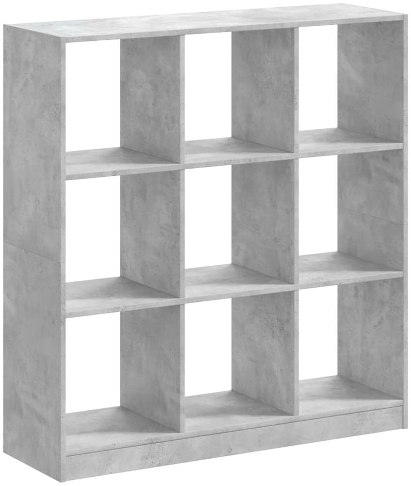vidaXL Bücherregal Betongrau 102x32x108 cm Holzwerkstoff 3307840 Bild 1