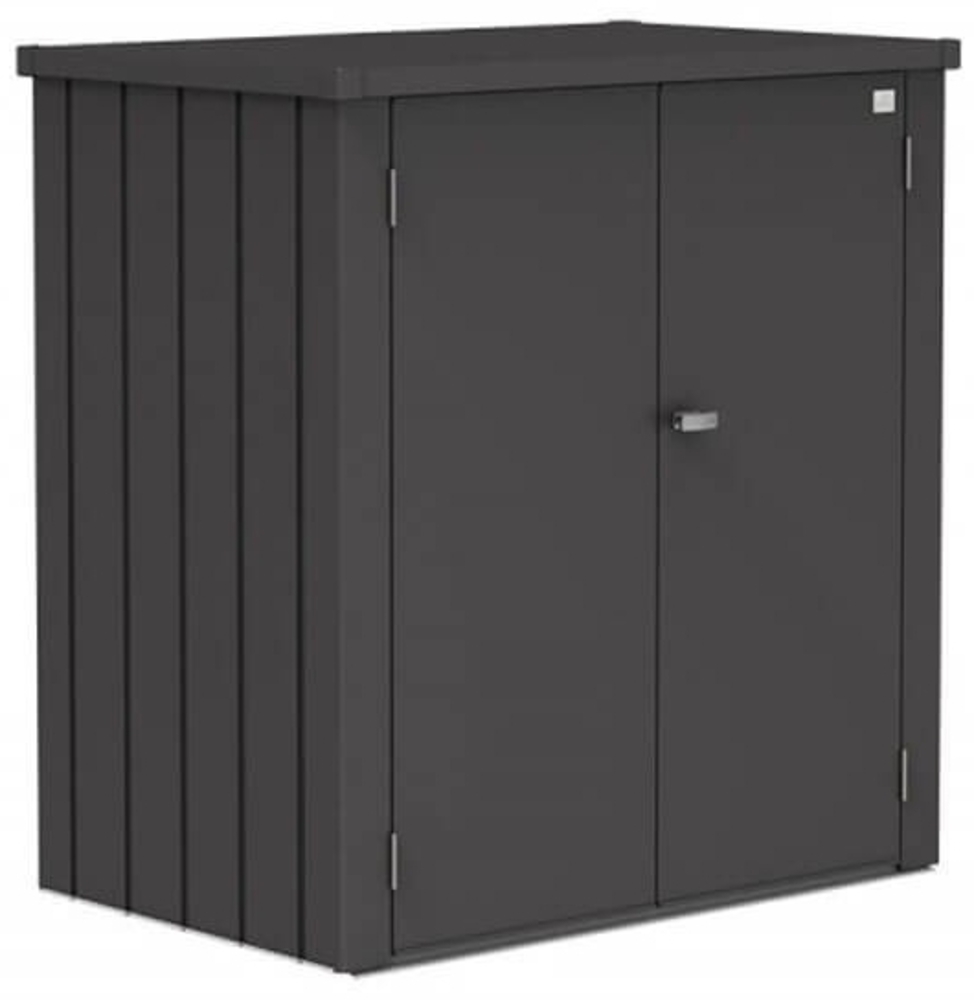 Biohort Terrassenschrank Romeo, L: 132 x 87 x 140 (b x t x h) cm, dunkelgrau-metallic Bild 1