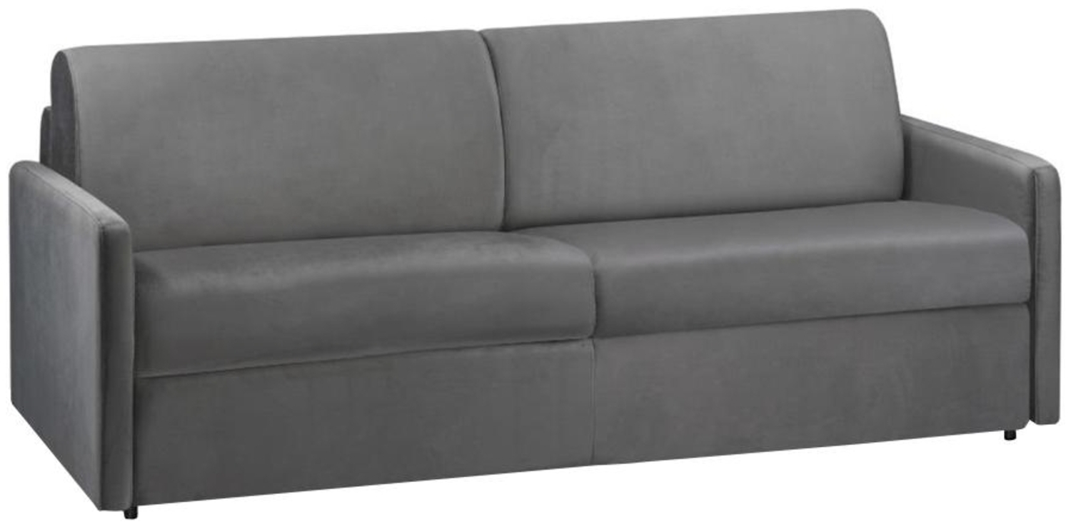 Schlafsofa 4-Sitzer Samt CALIFE - Anthrazit - Liegefläche: 160 cm - Matratzenhöhe: 22 cm Bild 1