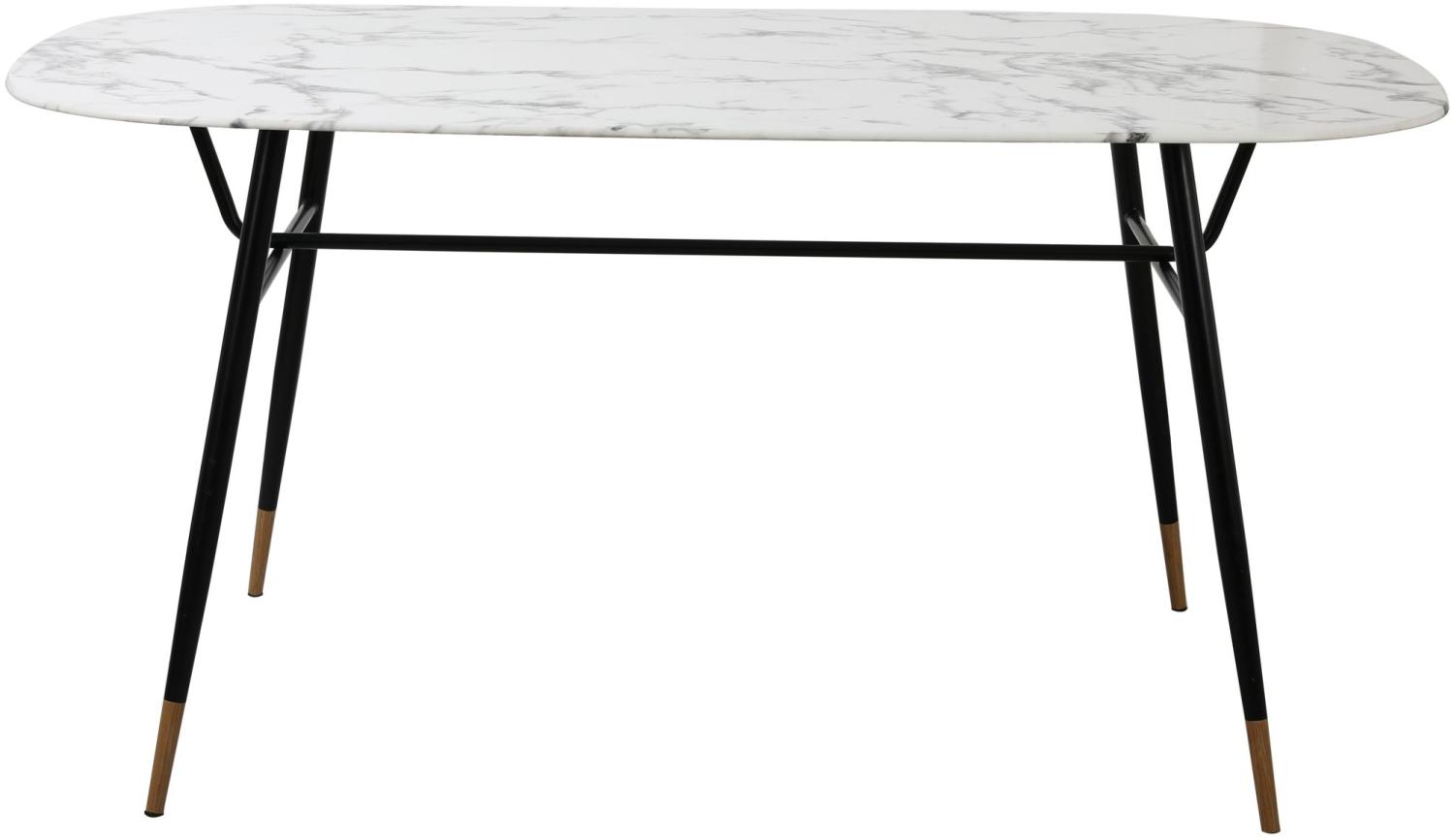 Tisch 160x90 Glastisch Marmoroptik Küchentisch Speisetisch Esstisch Esszimmer Bild 1