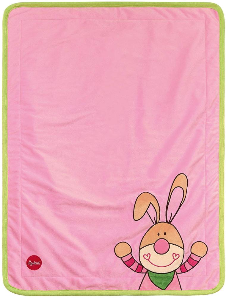 Sigikid 'Bungee Bunny' Kuscheldecke pink, 75x100 cm Bild 1