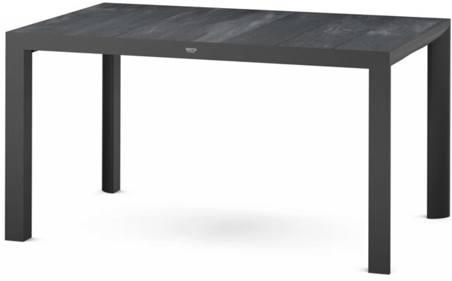 Silva Dining Tisch 140x90 matt anthrazit Gestell Aluminium, Keramik wood grey Bild 1