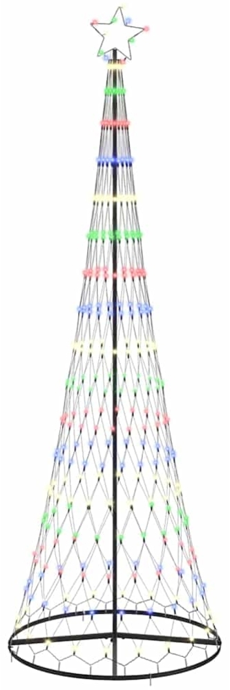 vidaXL LED-Weihnachtsbaum Mehrfarbig 100,5 x 100,5 x 302,5 cm Metall 42018790 Bild 1