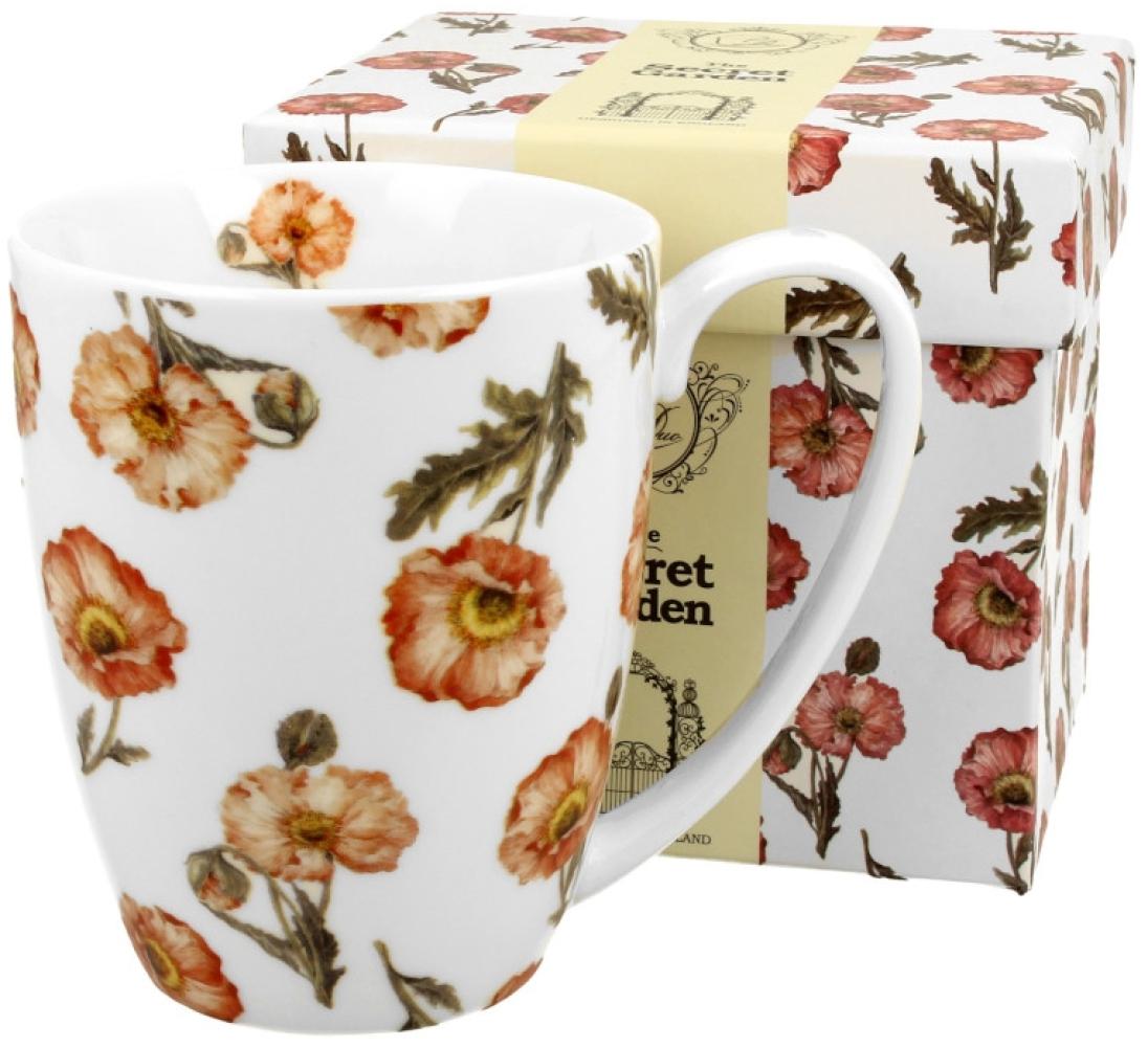 DUO FLORAL Klassischer Becher 380 ml WILD POPPIES New Bone China Porzellan Bild 1