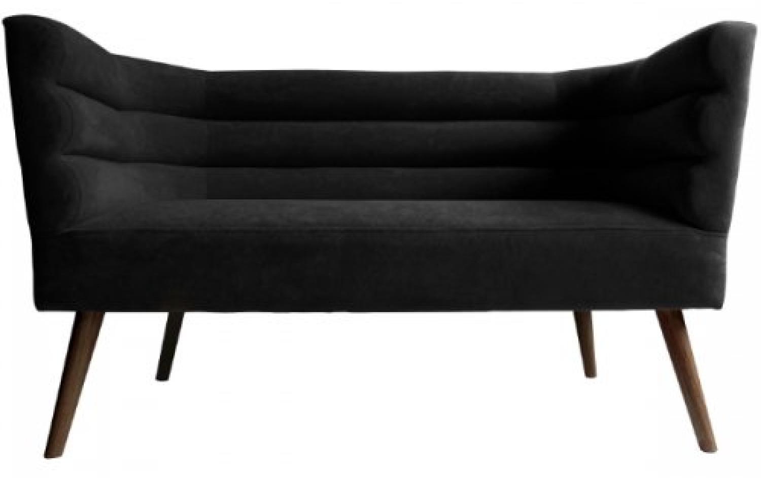 Leitmotiv Sofa Explicit Suede Look Black LM1930BK Bild 1