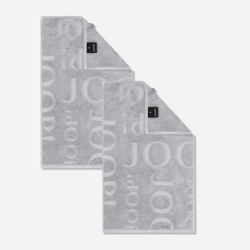 JOOP! Handtuch 2 Stück Joop! Gästetuch Selection 1711-705 grau 30x50, Walkfrottier (Spar-Set, 2-St), 100% Baumwolle Bild 1