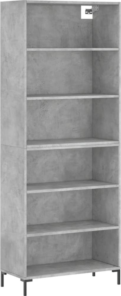 vidaXL Highboard Betongrau 69,5x32,5x180 cm Holzwerkstoff 3189577 Bild 1