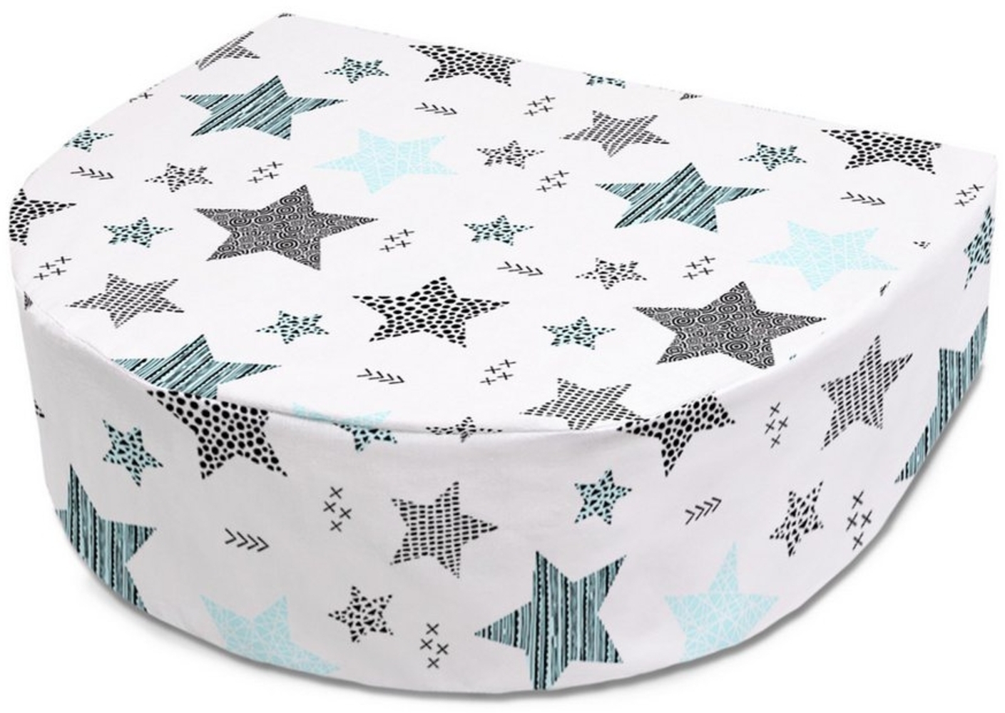 Amilian Sitzkissen Keilkissen - Rückenstützkissen - Beinkissen - Sitzerhöhung, Bezug 100% Baumwolle Bild 1