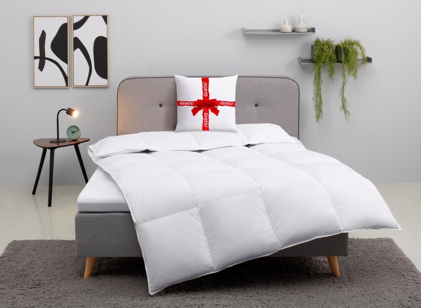 my home Daunenbettdecke Cavanelle, Bettdecke in 135x200 cm & 155x220 cm, Füllung: 80% Daunen & 20% Federn, Bezug: 100% Baumwolle, Bettdecken, Sommer, Winter, Decke, Made in Germany, Downpass Bild 1