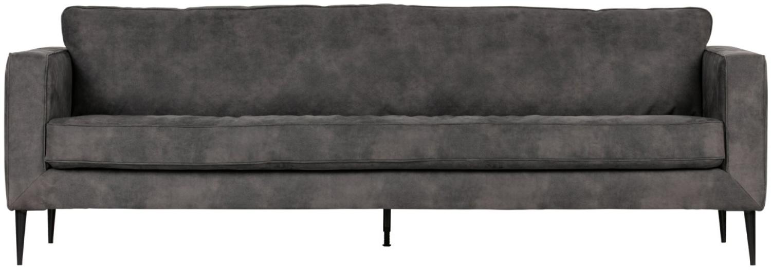 Sofa Crew 3-Sitzer - Wildlederlook Anthracite Bild 1