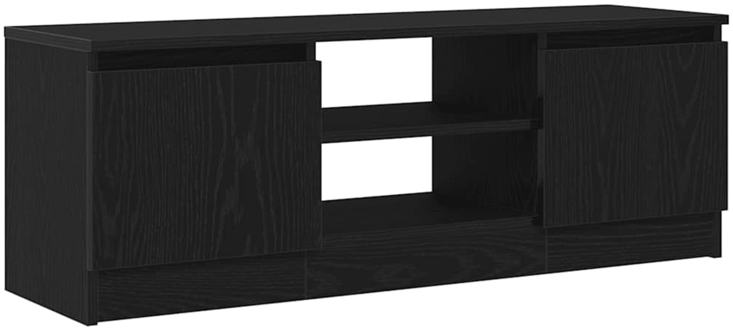vidaXL TV-Schrank Schwarz Eichen-Optik 102x30x36 cm Holzwerkstoff 862433 Bild 1
