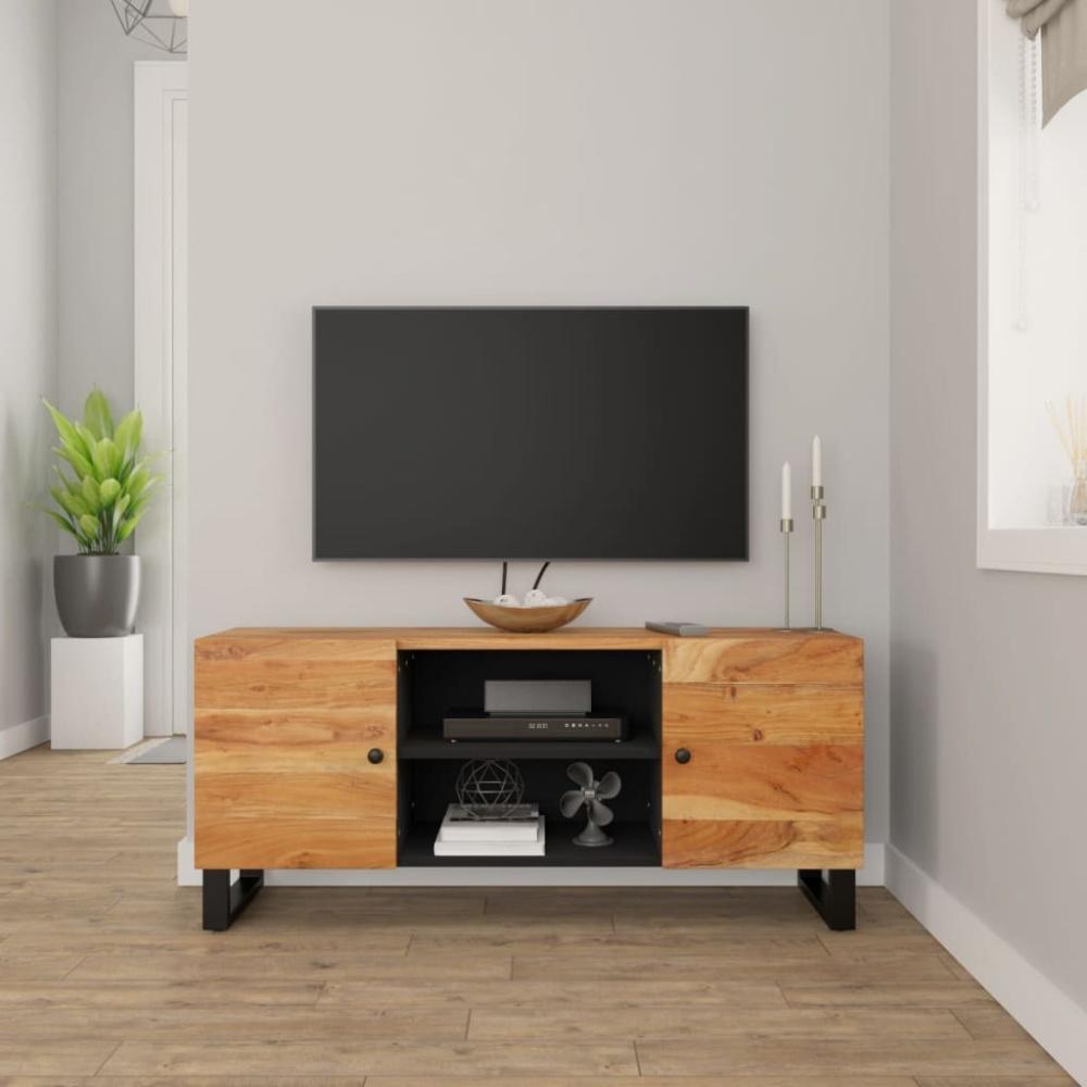 vidaXL TV-Schrank 105x33x46 cm Massivholz Akazie 345221 Bild 1