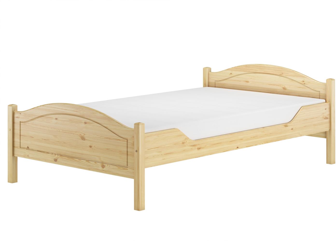 Breites Einzelbett 120x200 Kiefer Massivholz Landhausstil V-60.30-12Rollrost und Matratze inkl. Bild 1