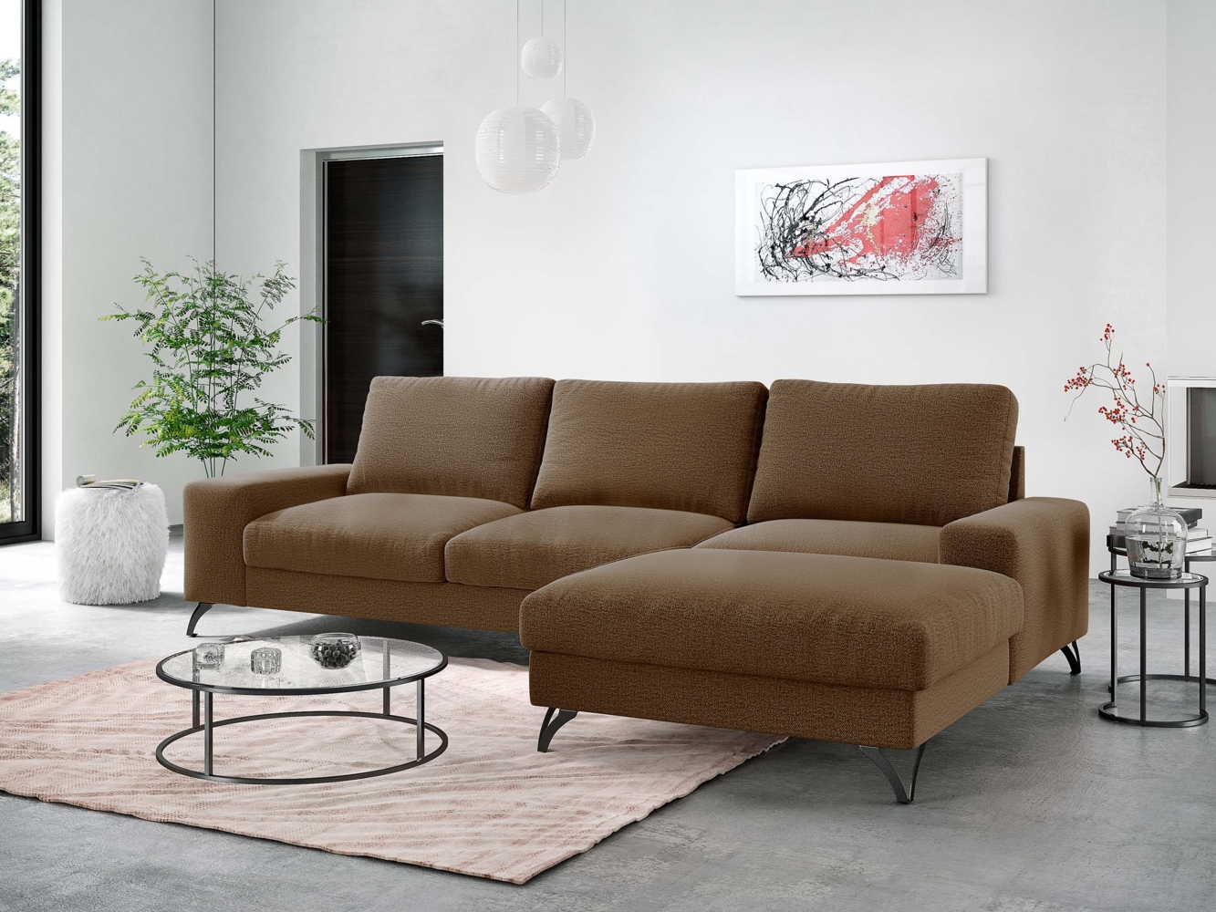 Ecksofa Oddo (Farbe: Verita 28, Seite: Rechts - L4+L2F+R1F) Bild 1