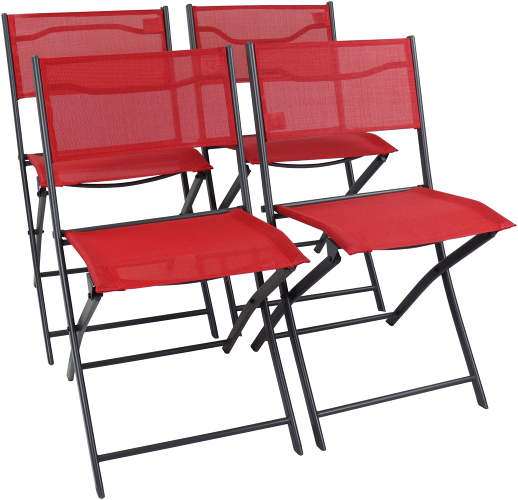 VCM Gartenstuhl Sumila 920264 Rot H. 79 x B. 45 x T. 46 cm Bild 1