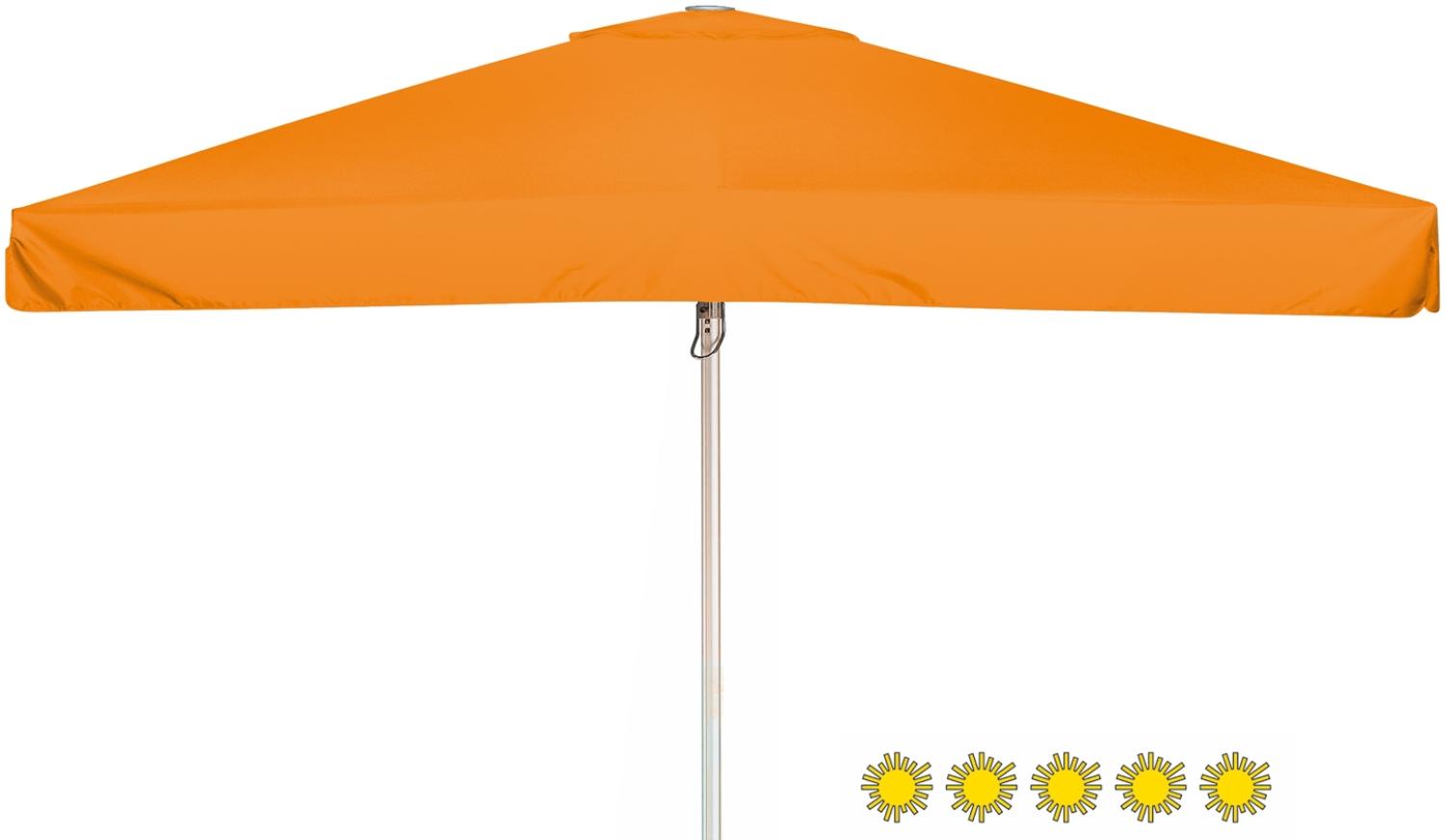 Doppler Gastronomie Sonnenschirm "Braumeister 400x400", orange, 400x400 cm,mit Volant Bild 1