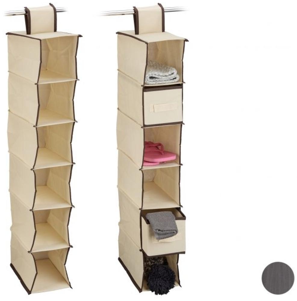 2 x Hängeregal Kleiderschrank beige Bild 1