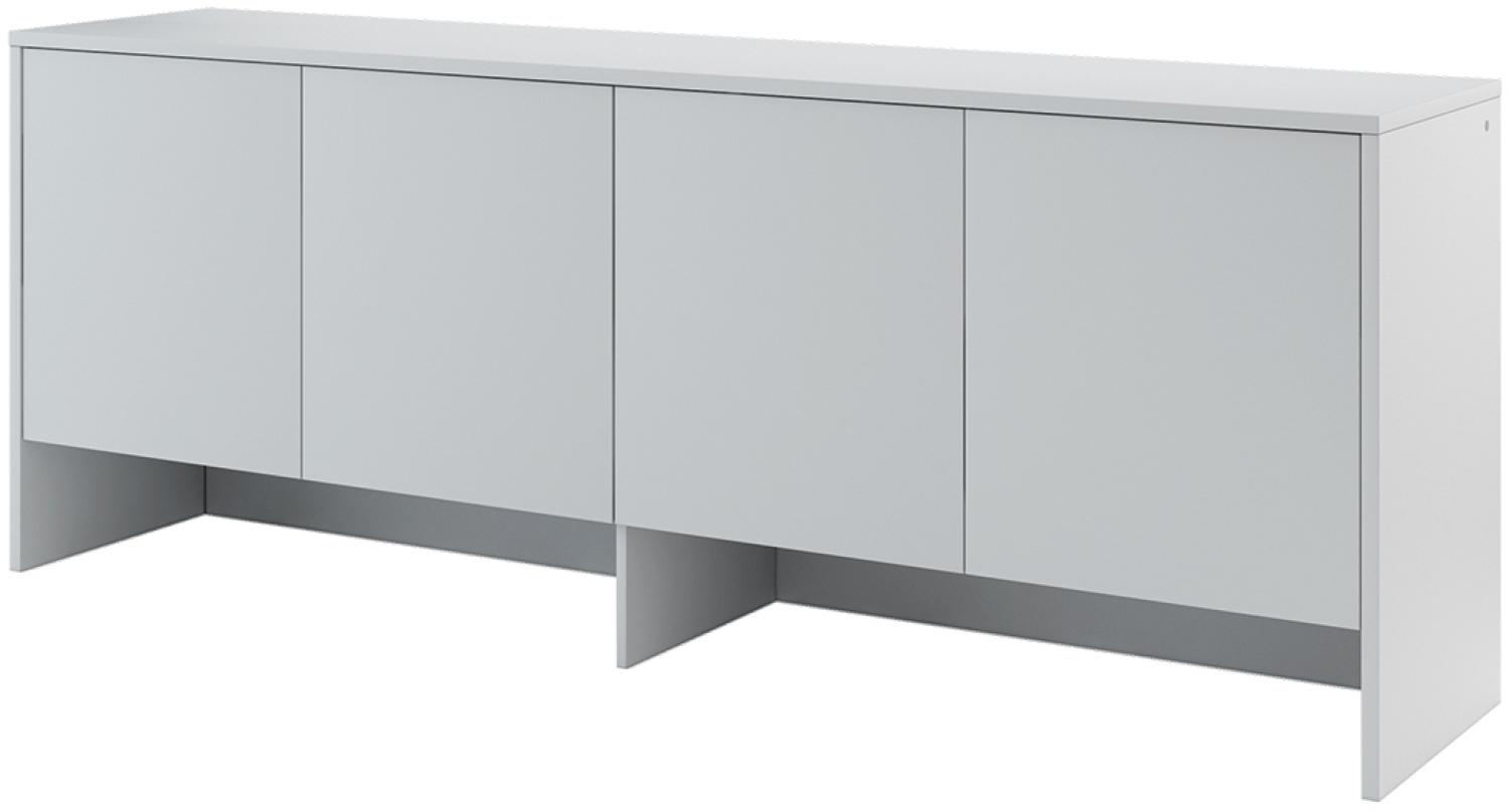 MEBLINI Hängeschrank für Horizontal Schrankbett Bed Concept - Wandschrank mit Ablagen und Fächern - Wandregal - BC-10 für 120x200 Horizontal - Grau Matt Bild 1