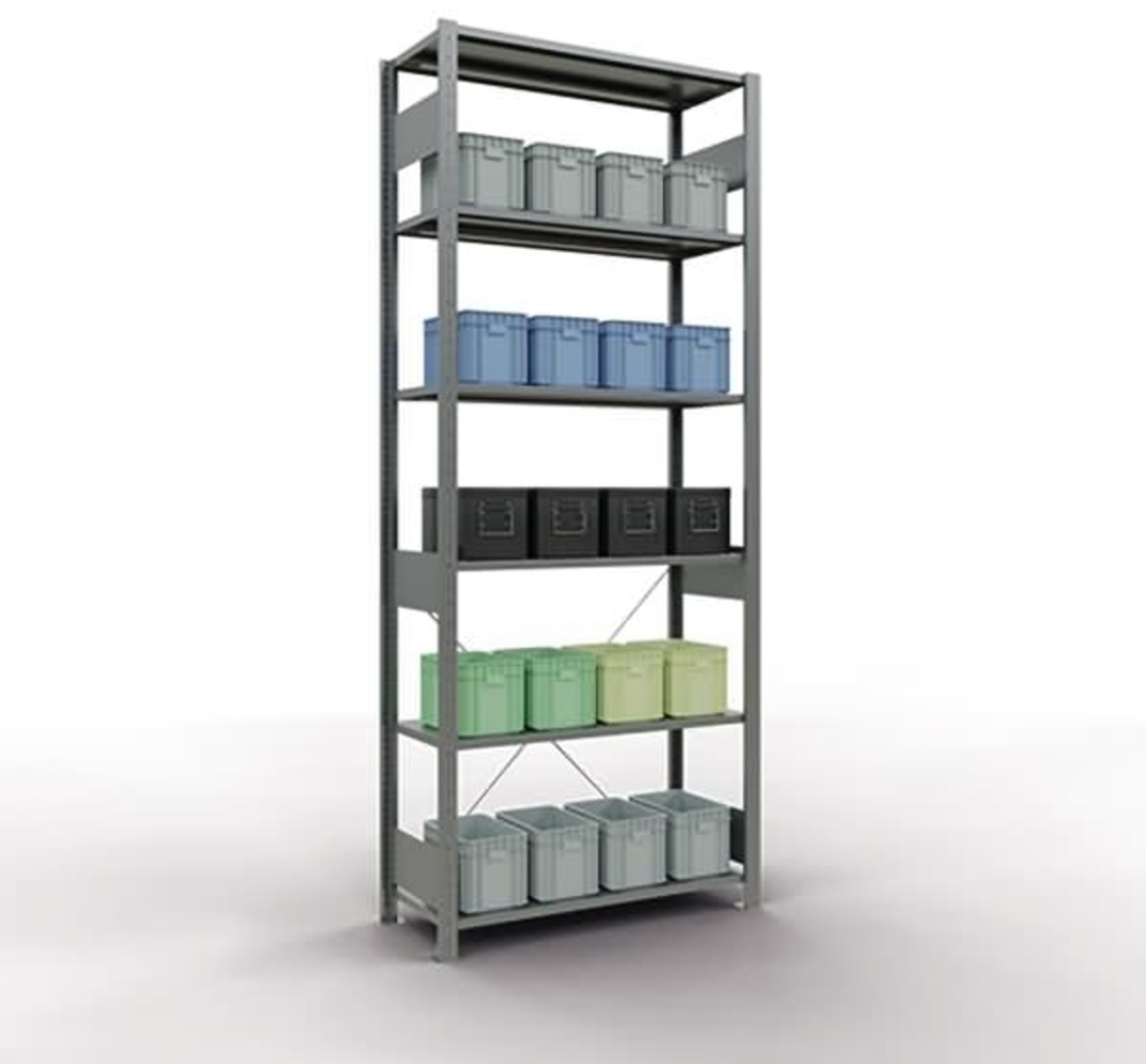 Schulte Regal MULTIplus150 12741 Grund 2.500x1.000x400mm 6 Böden verzi Bild 1