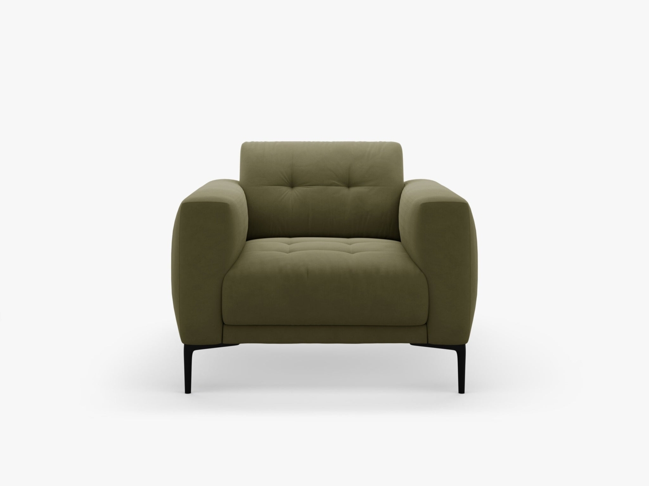 Micadoni Sessel Bemy 1-Sitzer Samt Grün Bild 1