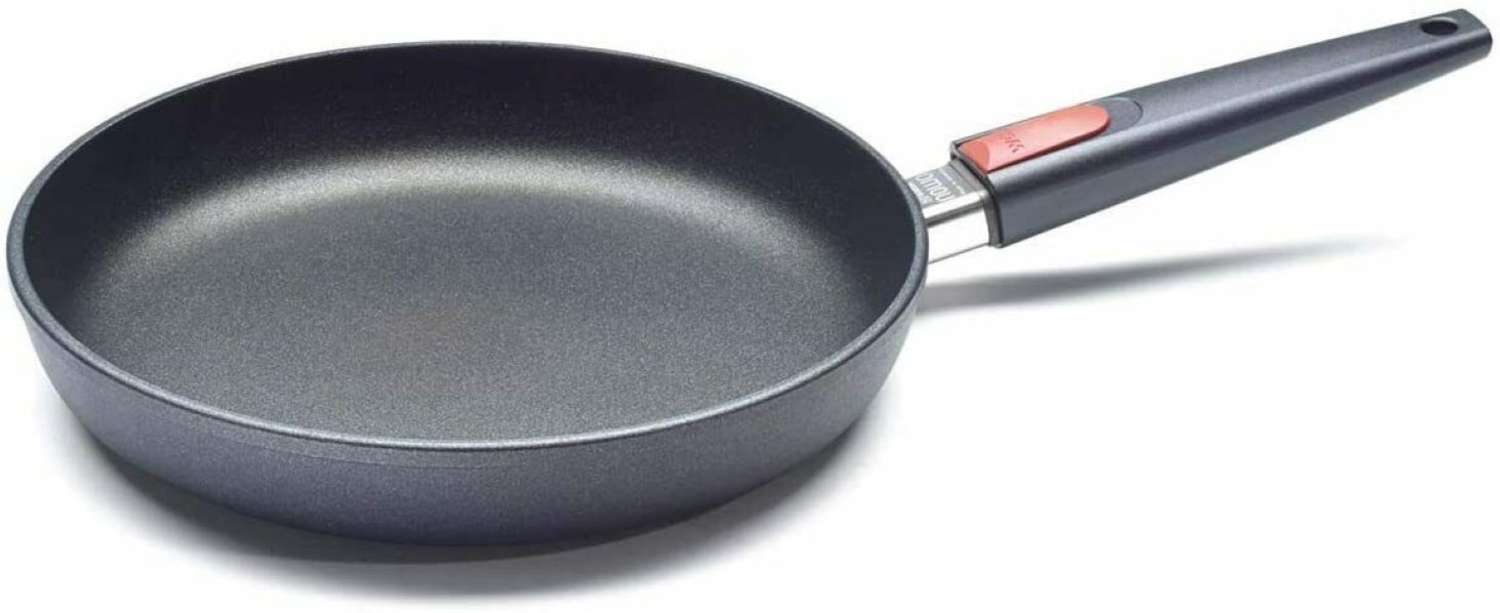 WOLL Titanium Nowo Viereckpfanne mit abnehmbarem Griff, schnitt‑ & abriebfest, PFOA‑frei, 28 cm Ø x ca. 5 cm, Aluminium-Handguss mit Titan-Hartversiegelung, alle Herdarten inkl. Induktion, spülmaschinen‑ & backofenfest bis ca. 250 °C Bild 1