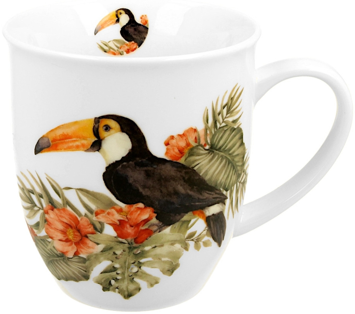 DUO World of Birds Becher 400 ml TOUCAN New Bone China Porzellan Bild 1