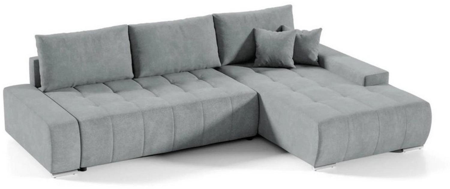 Beautysofa Ecksofa DRACO mit Schlaffunktion, mit Bettkasten, Ecke mit Einfügung Bild 1