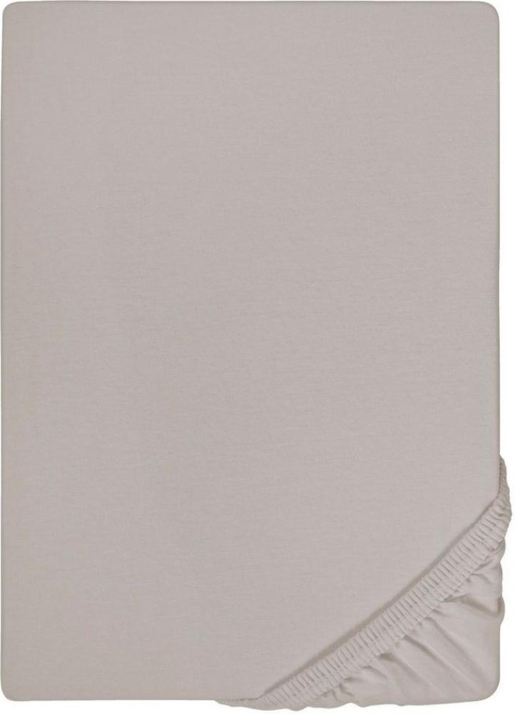 biberna Jersey-Elastic-Topper-Spannbetttuch 0077641, sturmgrau, 1x 180x200 cm - 200x220 cm Bild 1